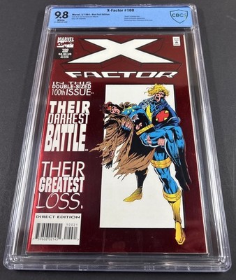 X-Factor #100 CBCS 9.8 WHITE 1994   Red Foil Edition Marvel