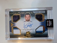 RARE -Connor Hellebuyck The Cup - Signature Uni's Game Used 2/5