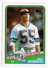 1988 Topps Football Brian Bosworth Rookie Card! NM-MT or Better!. rookie card picture