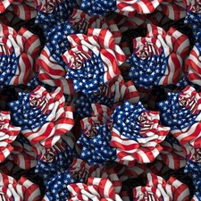 American Flag Rose - 20" x 38" Hydrographic Film Hydro Dipping