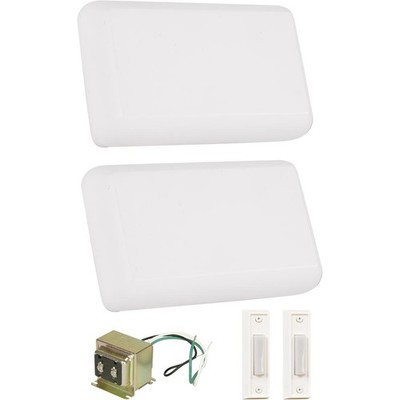 Craftmade CK1002-W Builder White Chime Kit, White Buttons