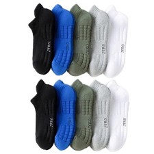 5 Pairs Kids Socks Unisex Cotton Ankle for Boys 10 Years, Multicolor