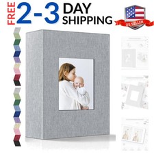 Photo Album 4x6-100 Photos Photo Books with 100 Vertical Pockets,Linen Cover ...