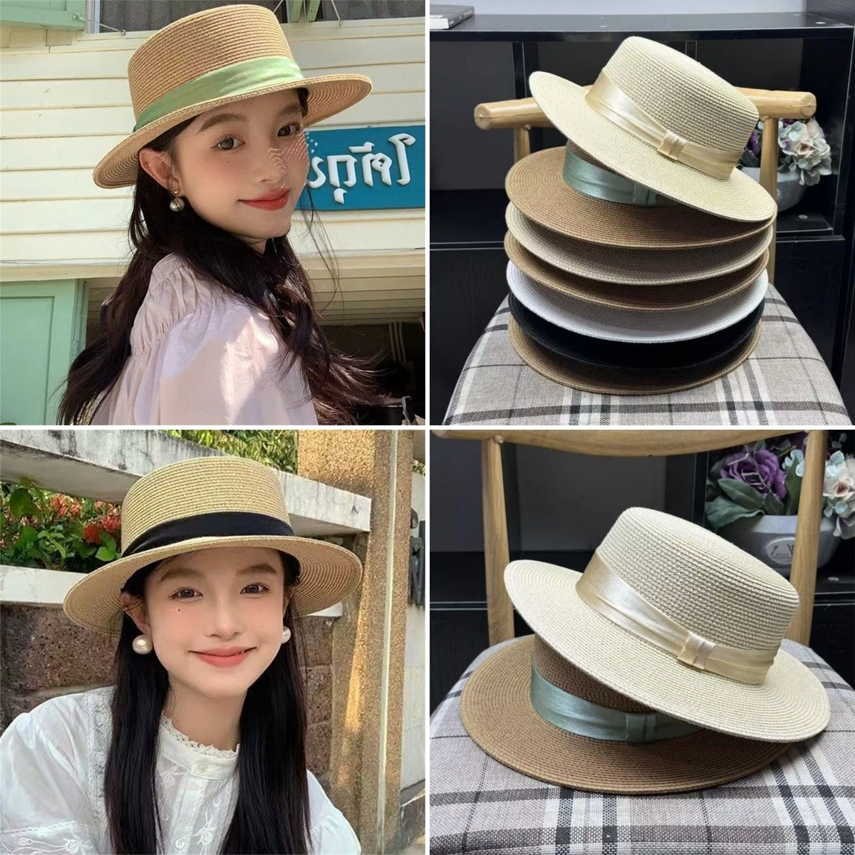 Elegant Bowknot Decorated Sun Hat for Women Fedora Beach Hat Wide Brim Straw Hat
Opens in a new wind
