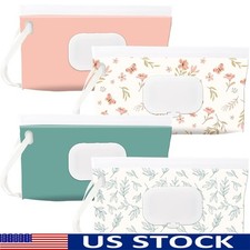 Portable Baby Wipes Dispenser Soft Reusable Travel Case Diaper Bags 4 Pack New