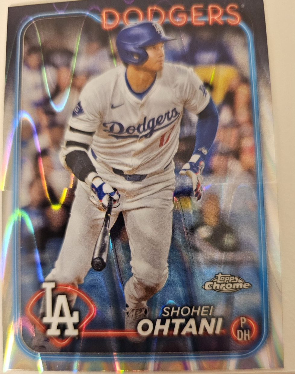 2024 Topps SHOHEI OHTANI Chrome RayWave Refractor #1 Centered Sharp Corners