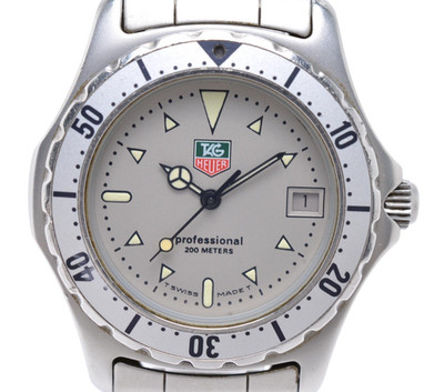 [NEAR MINT] TAG HEUER Professional 972.013R Quarz Datum Silber Herrenuhr JAPAN