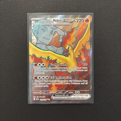 Team Rocket s Moltres Ex 208/182 - Destined Rivals Pokemon Full Art - NM