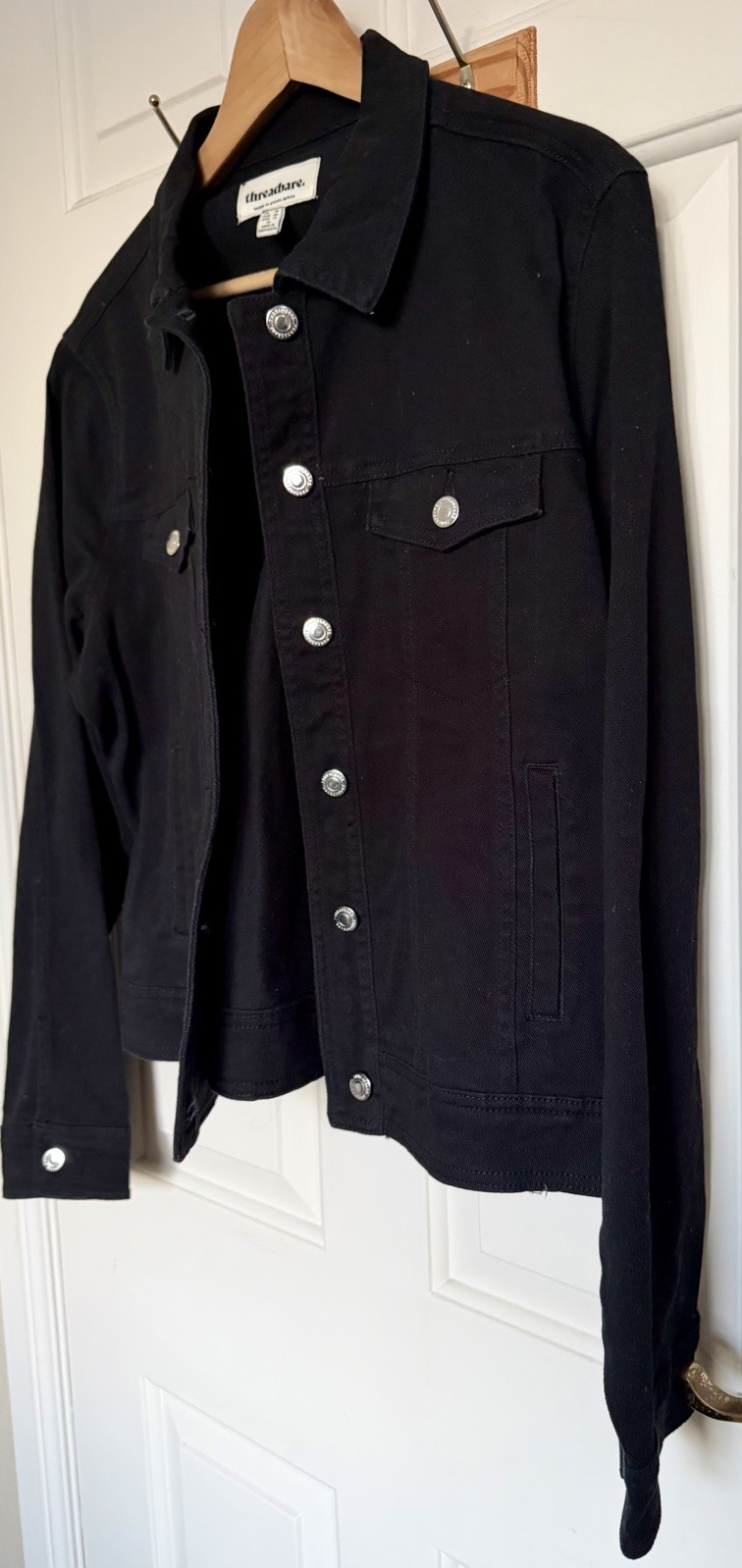 Great Condition THREADBARE Stylish Black Denim JA… - image 2