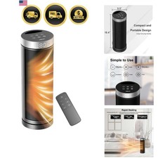 Ceramic Fan Heater, Portable Indoor Heater wi...