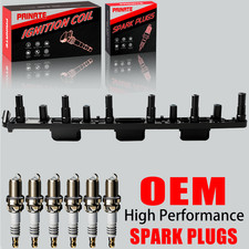Brand Oem Ignition Coil 6x Spark Plug For Jeep Cherokee Tj Wrangler 4.0l Uf296