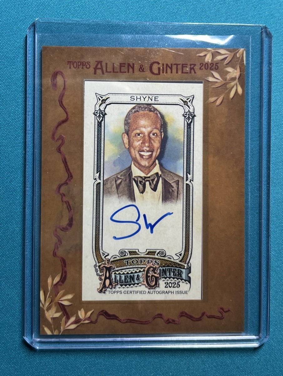 2025 Topps Allen and Ginter Mini Framed Autograph On Card #MA-S
