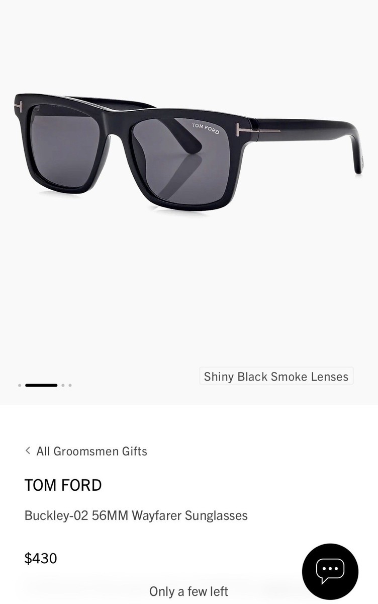 【値下げ】TOM FORD Buckley-02 TF906 サングラス Tom Ford Buckley-02 TF906-N 01A Sunglasses Black Smoke Plastic