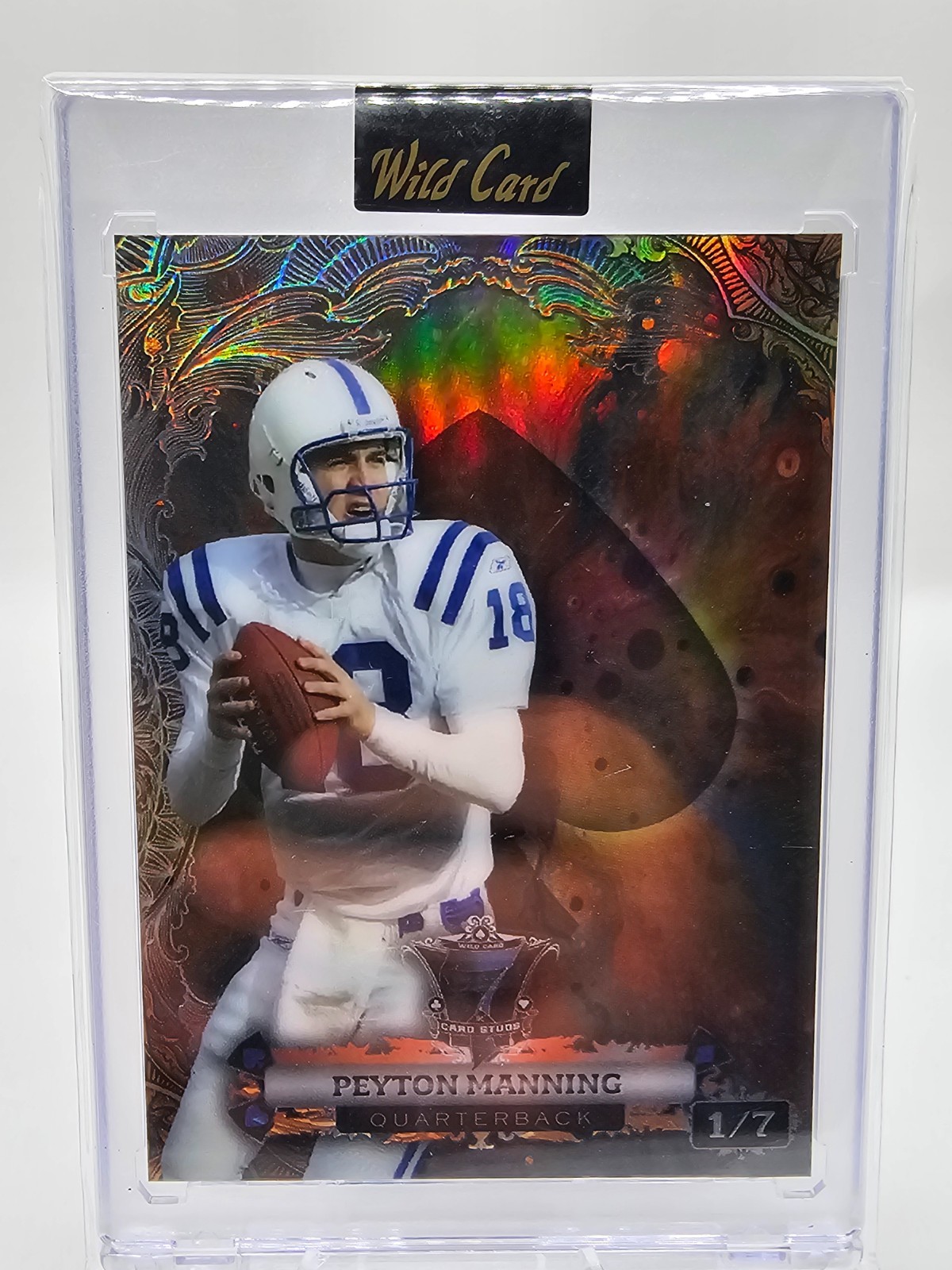 2024 Wild Card 7 Card Studs Peyton Manning 1/7 Indianapolis Colts QB /7