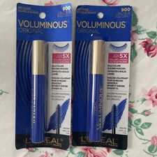 2~Loreal Voluminous Original Bold Eye Mascara #900 Cobalt Blue New Carded HTF