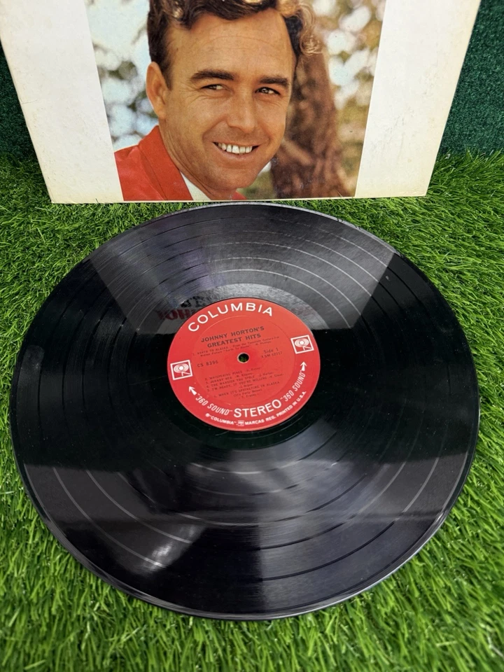 Johnny Horton's Greatest Hits LP Record Album Very Good Vinyl Good Cover Foto 2 de 3
