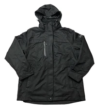 Oobe BMW Rain Jacket Windbreaker Mens Black Size Large Hooded