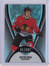 2025-26 UD Allure Black Rainbow #125 Colton Dach RC Blackhawks Fire Sale!