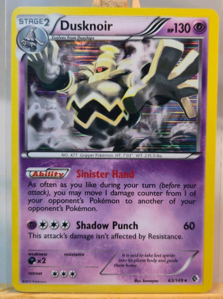 Dusknoir 63/149 Boundaries Crossed Holo N/M POKEMON ENGLISH VINTAGE