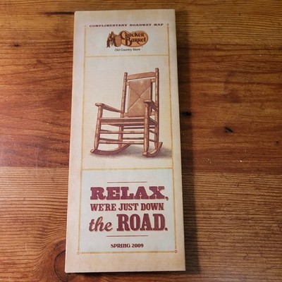 Cracker Barrel Old Country Store Map Spring 2009  580 Locations Brochure