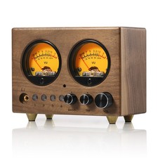 3-Zone Stereo RCA Audio Switcher Selector Preamp Headphone Amplifier w/VU Meter