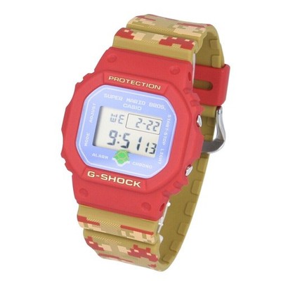 CASIO G-SHOCK DW-5600SMB-4 SUPER MARIO BROTHERS Herren-Rot in Box-Kollaboration