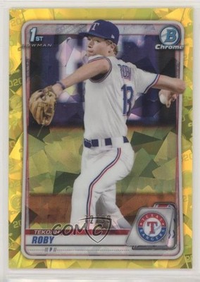 2020 Bowman Chrome Draft Sapphire Yellow 72/99 Tekoah Roby #BD-76 i4v