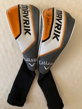  2 Callaway MAVRIK Hybrid Headcovers White/Grey/Orange