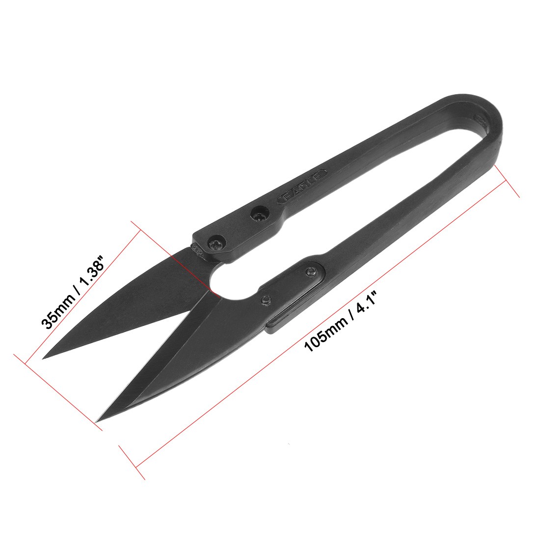 3Pcs 4.1" Sewing Scissors Nipper Embroidery Thrum Yarn Thread Cutter Black