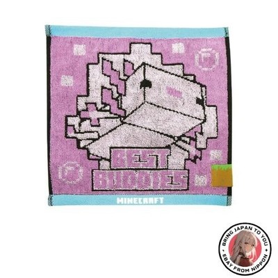 K Company Minecraft Jacquard Mini Handtuch - Axolotl (MCT-JM2-UP) H25 x B25 cm