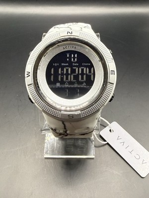 Activa Summit X Invicta Men's Digital Watch - 50mm, White (ACW1915MC-004)