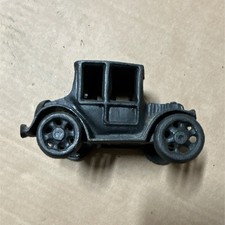 Vintage Cast Iron Toy Car Black Antique Collectible