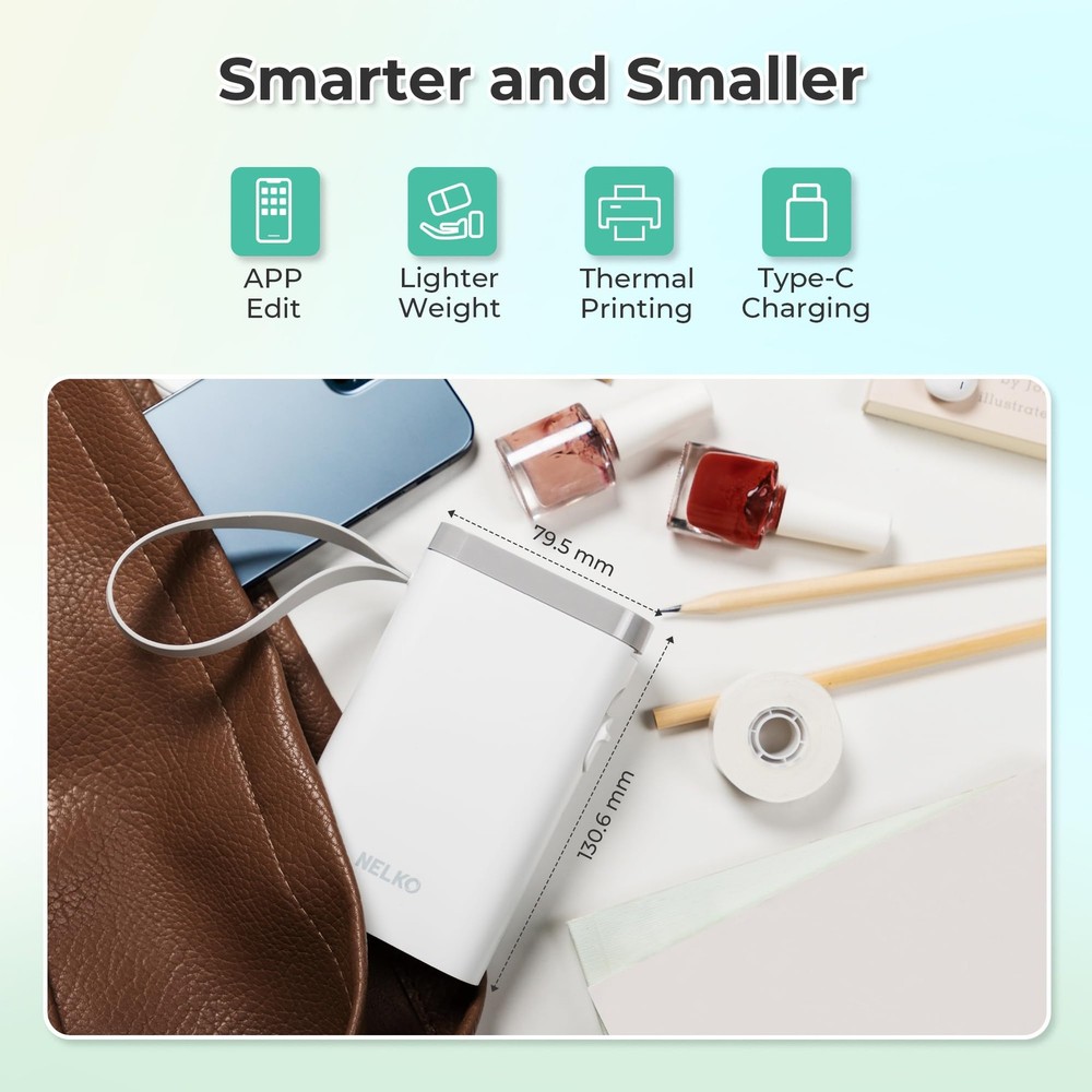 Bluetooth Label Maker P21 with Tape - Wireless Mini Portable Printer for Home & Office Organization