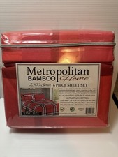 Metropolitan Bamboo King Size Multicolored Deep Pocket Sheet Set