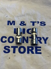 Vintage Vlchek USA 3/8" Drive 12pt 1/2" & 9/16" Swivel Sockets 2616 & 2618