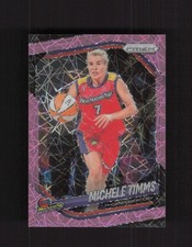 2025 Panini Prizm WNBA #133 Michele Timms Pink Velocity Prizms #/79