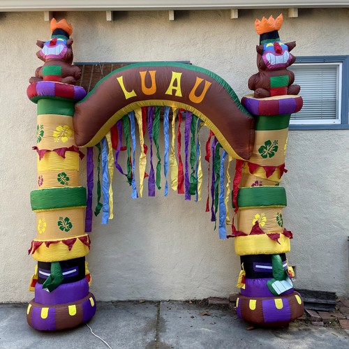 Inflatable 8' Tall Luau Party Arch BBQ Tiki Party Airblown *READ*
