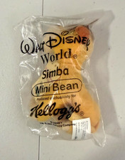Kellog's Cereal Walt Disney World Mini Bean Simba Plush Figurine