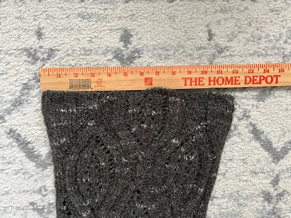 Bufanda Coldwater Creek mezcla de lana verde oliva hongo 12X40 Foto 2 de 4