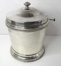 VINTAGE APOLLO EPC SILVERPLATE ICE BUCKET WITH THERMOS BRAND LINER