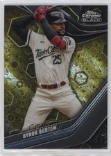 2023 Topps Chrome Black Gold Mini-Diamond Refractor 4/50 Byron Buxton #22 0t2