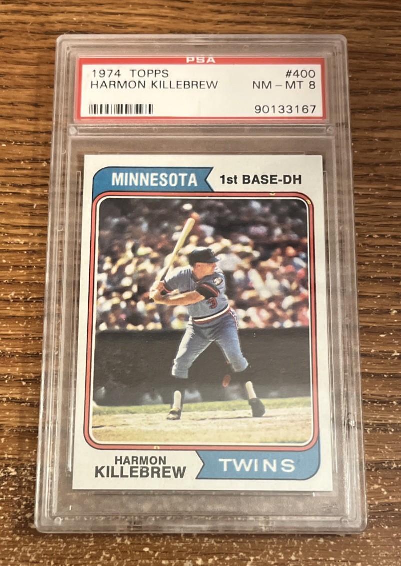 1974 TOPPS #400 HARMON KILLEBREW PSA 8 NM-MT TWINS HOF