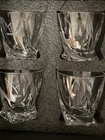 M Resort Whiskey Cocktail Glasses Set of 4 Weighed Bottoms Comfortable New Box — photo 3