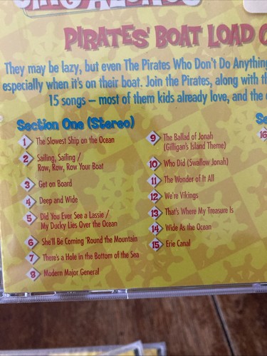 VeggieTales Sing-Alongs Pirates Boat Load of Fun CD 15 Track CD New Sealed - Picture 5 of 5