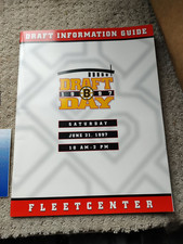 Joe Thornton Boston Bruins San Jose Sharks draft day June 1997 banner, guide