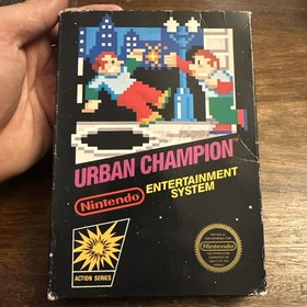 Urban Champion (Nintendo NES 1985) Complete CIB - Hang Tab 5 Screw - Authentic