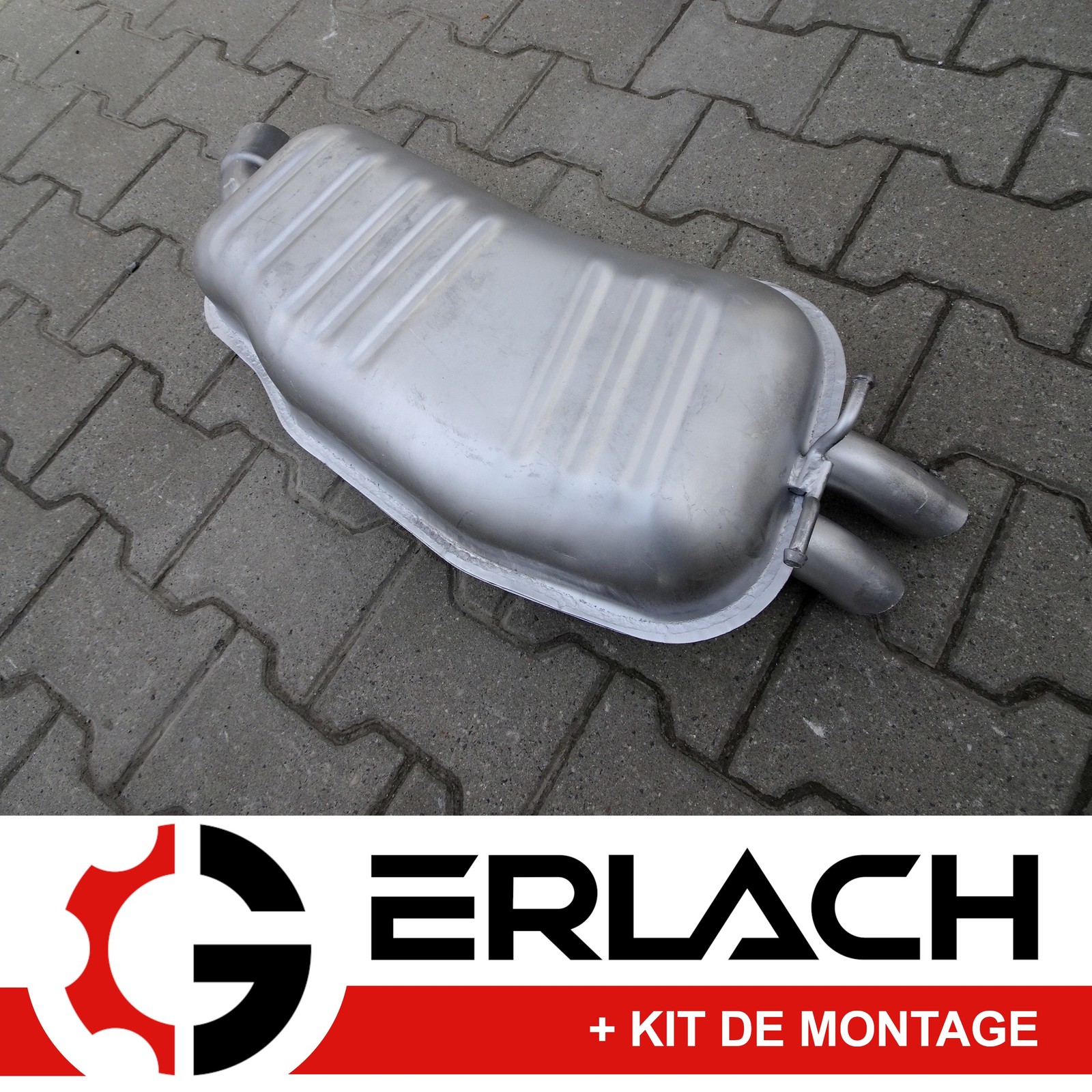 Silencieux arrière pour BMW X3 E83 3.0 d de 204ch échappement en acier
