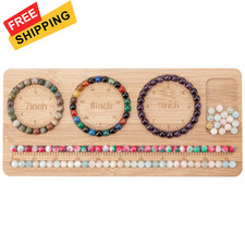 HSZCTUY Bead Board for Jewelry Making, 11.25 x 5.01 x 0.45 inches, bamboo