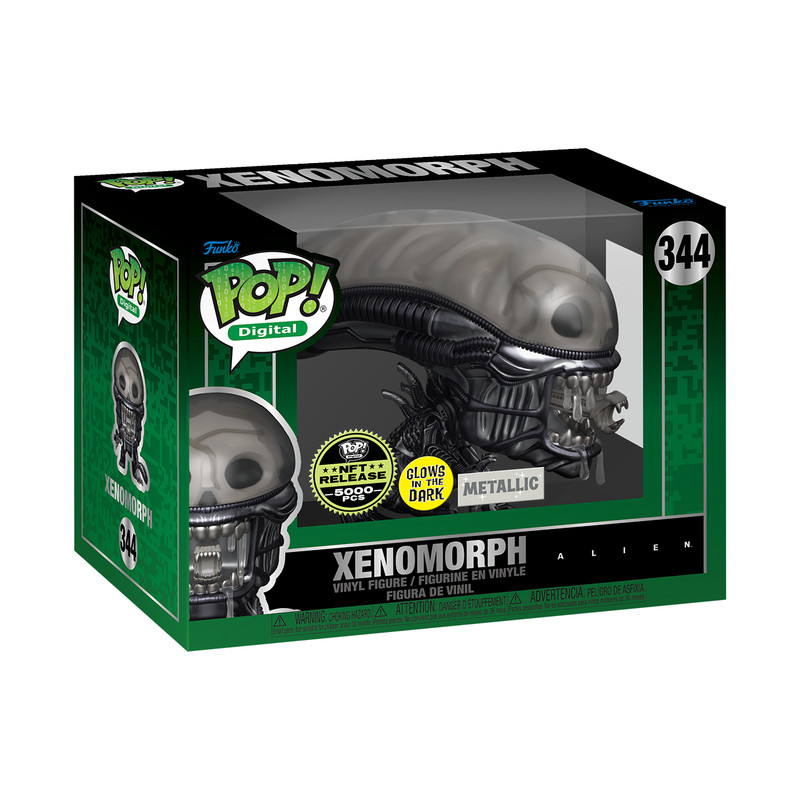 Funko Pop! Alien #344 Xenomorph LE 5000 pcs GITD Metallic with Soft Protector