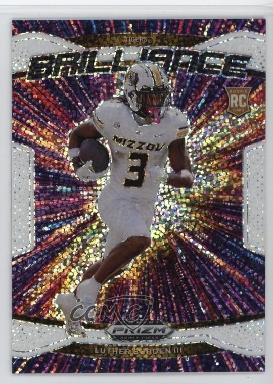 2025 Panini Prizm Draft Picks Brilliance White Sparkle Luther Burden III 0j3l